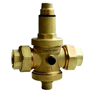 Reductor de presión de latón con racor desmontable