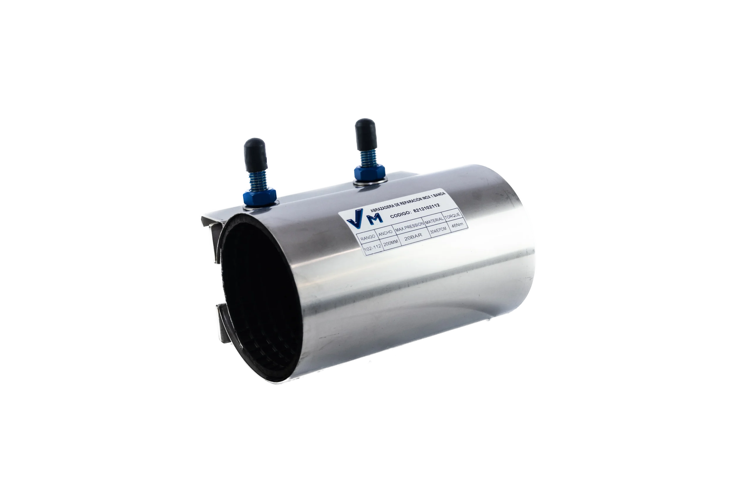 Abrazadera de reparación con un cierre