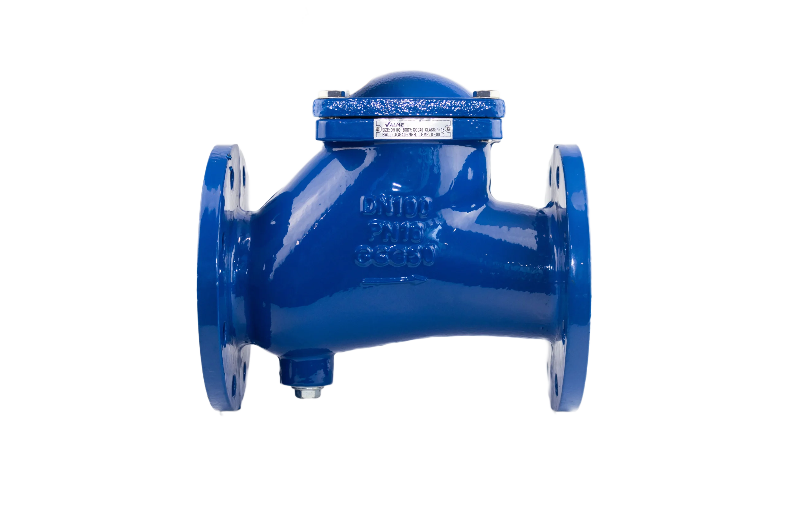 Válvula de retención de bola con bridas