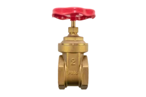 Válvula de compuerta de latón con cierre metálico