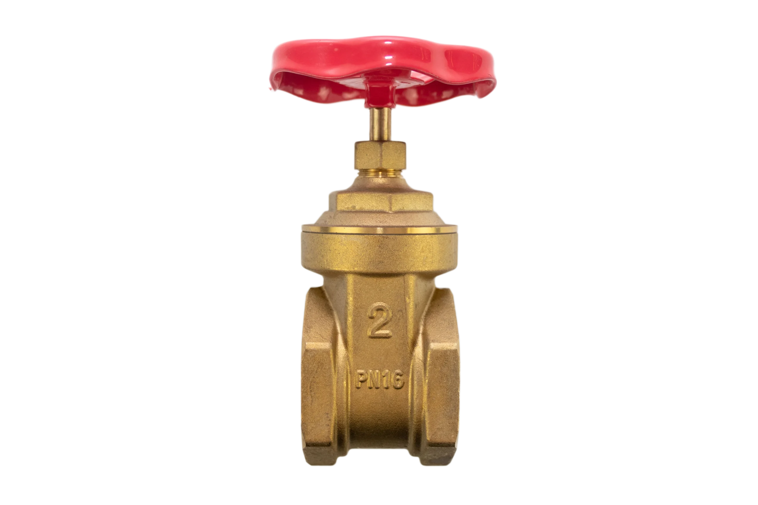 Válvula de compuerta de latón con cierre metálico