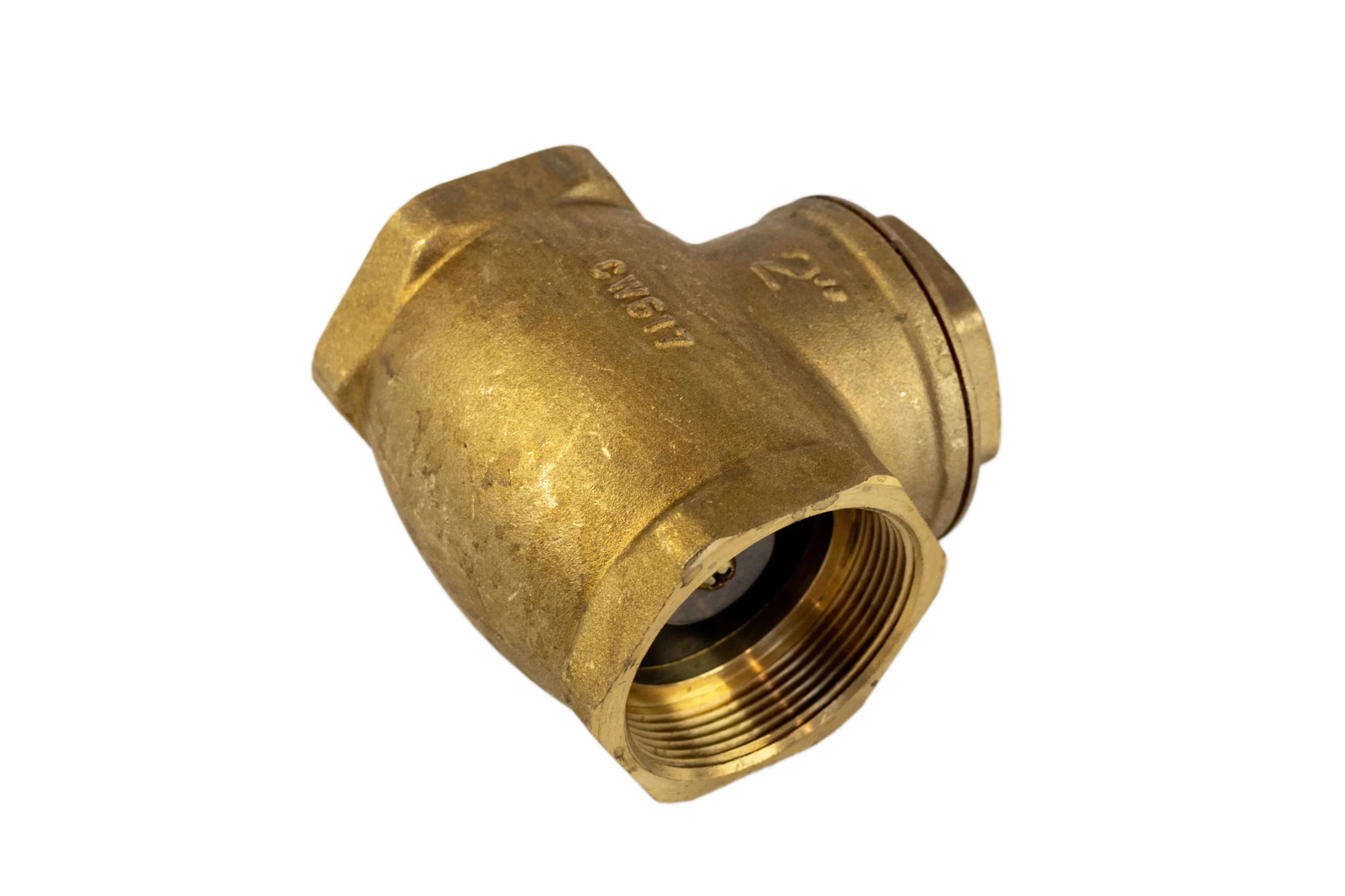 Válvula de retención de clapeta de latón