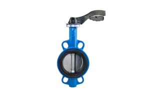 Válvula de mariposa con palanca y disco de acero inoxidable