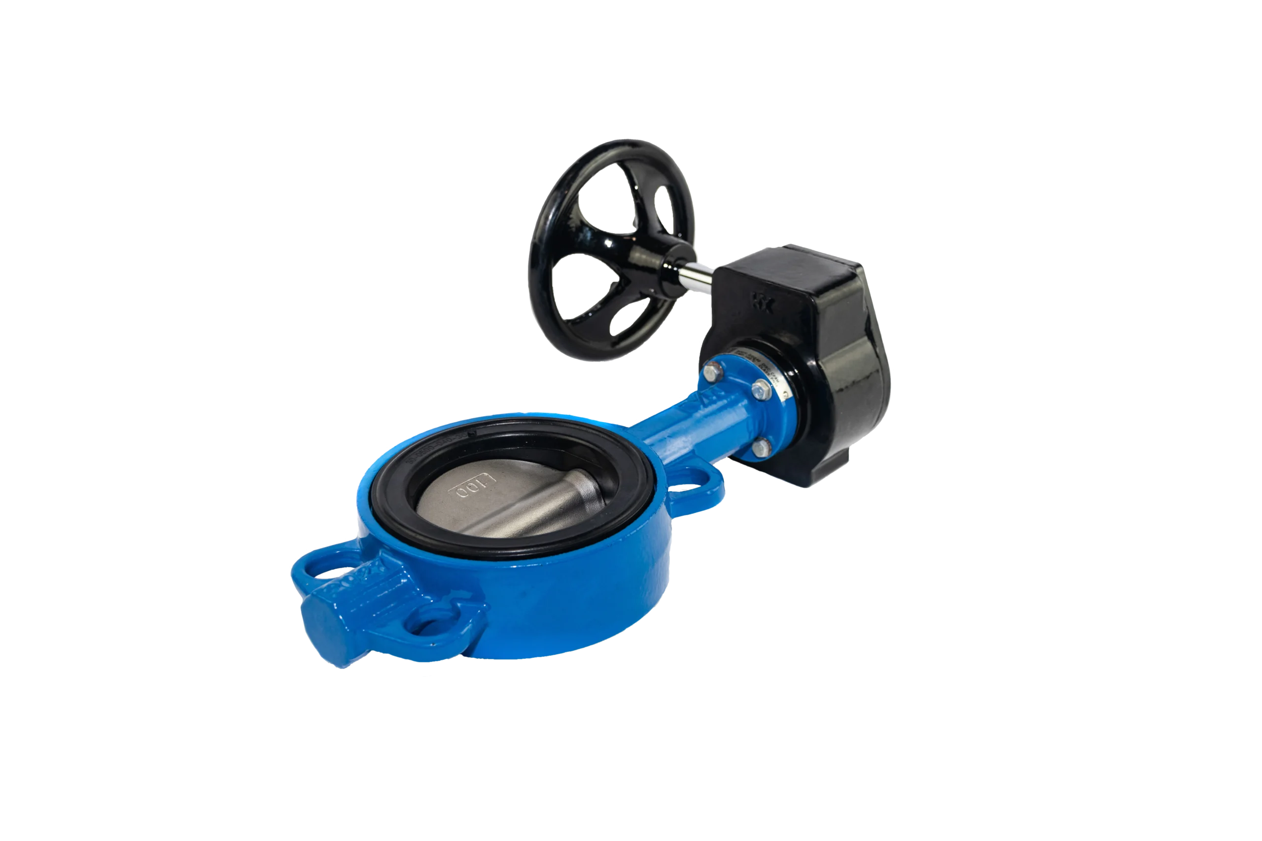 Válvula de mariposa con reductor y disco de fundición dúctil