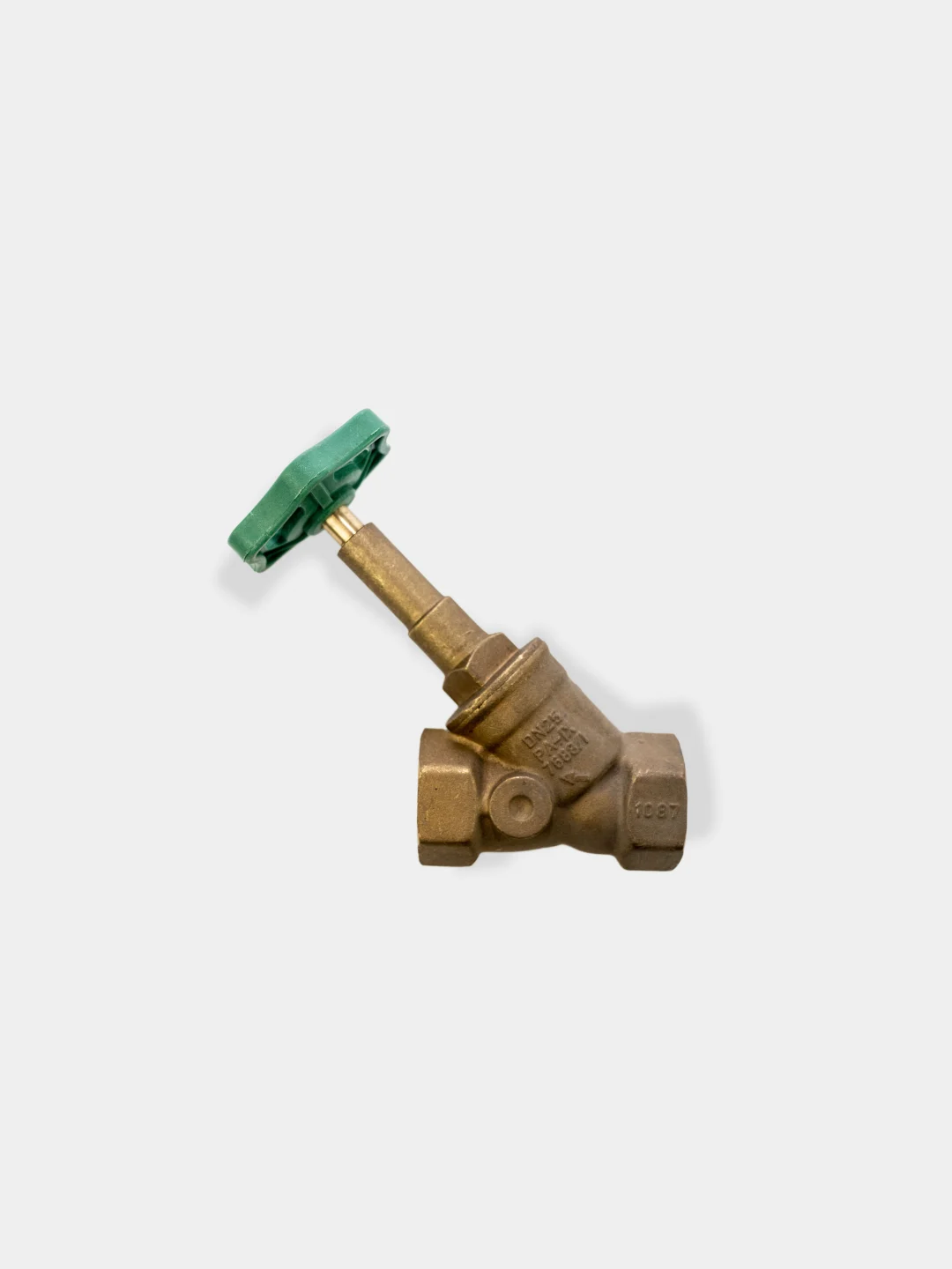 Válvula de compuerta de latón con asiento inclinado